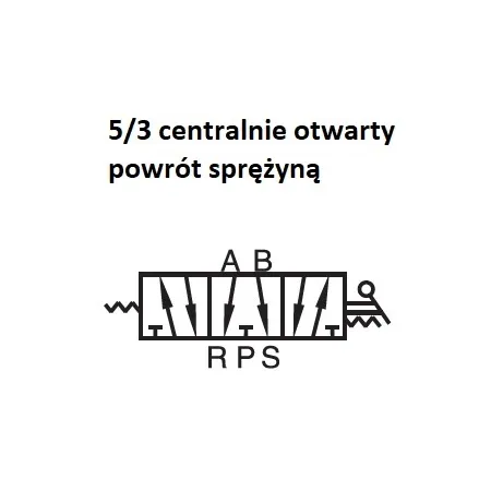 Elektrozawór 4V230E-06 AirTac 5/3 centralnie odpowietrzony G1/8, 24V DC